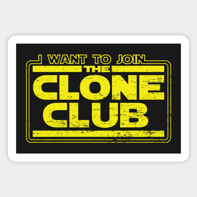 Clone Club Sticker by BignellArt